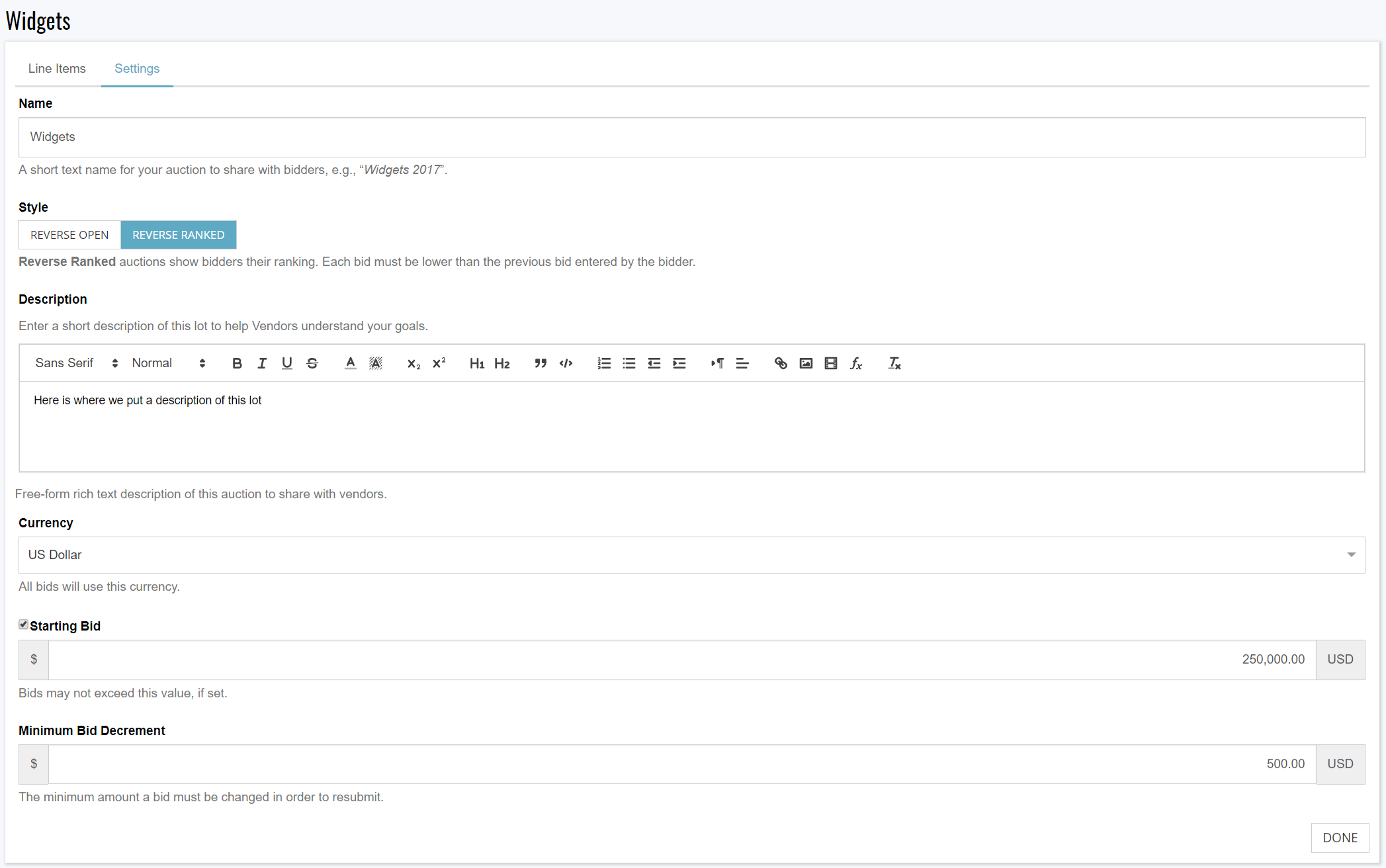 reverse_auction_-lot_settings Reverse Auction lot settings
