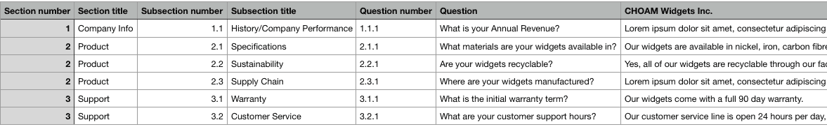 Export_Responses Export supplier responses