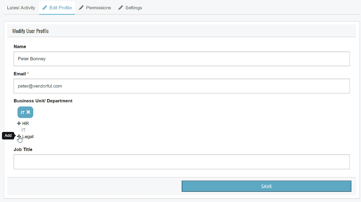 User_Business_Unit User Business Unit Configuration